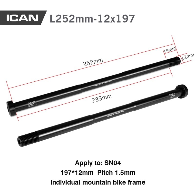 Fiets Naven Steekas 100*12Mm 142*12 150*15 197*15 Voor Road fiets Fiets Accessoires: suspension SN04