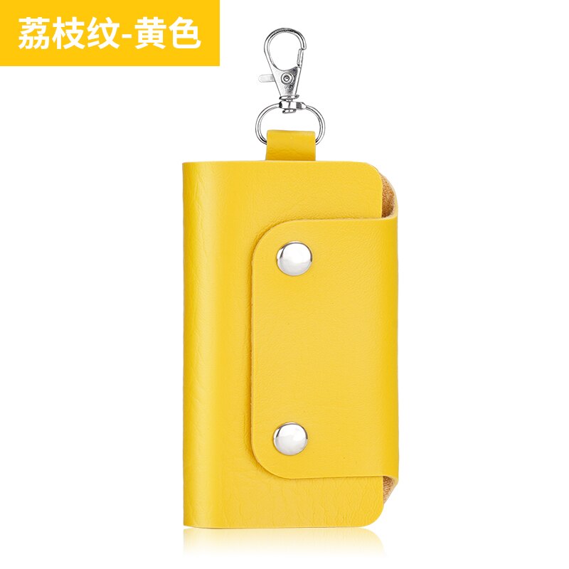 16 kleuren leren sleutelhouders huishoudster houders auto sleutelhanger sleutelhanger autosleutelhoes unisex eenvoudige sleuteltas opbergtas: 09