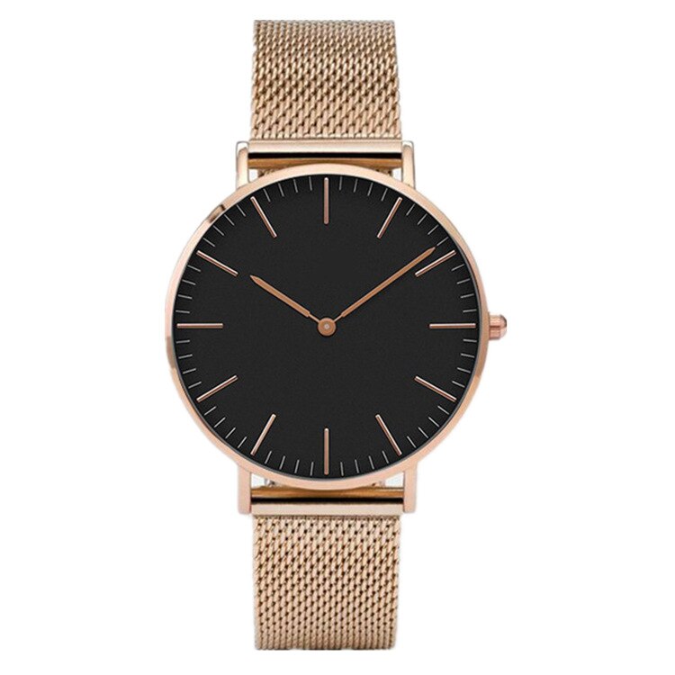 1PC Luxe Rose Gouden Horloge Vrouwen Armband Horloges Dames Casual Quartz Horloge Staal Dameshorloge Montre Femme Relogio: Bronze