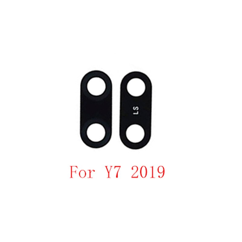 2 sztuk powrót tylna kamera obiektywu szkła dla Huawei Y6 2019 Y7 2019 Y7 2017 Y9 2019 Y9 2018 obiektyw szklany obiektyw wymiana naprawa części: For Y7 2019