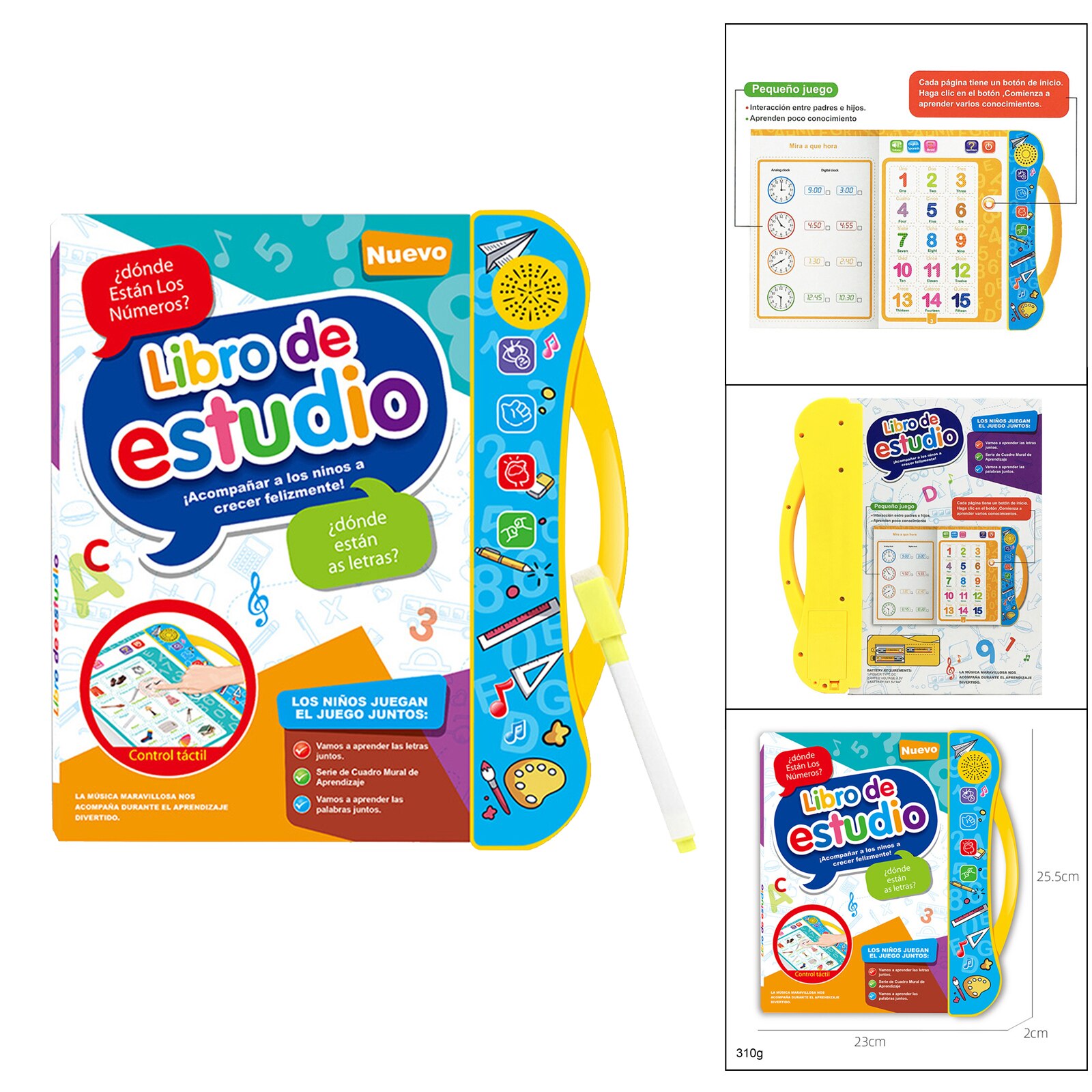 Kids Spanish English Letter Educational Knowledge Activity Intelligence