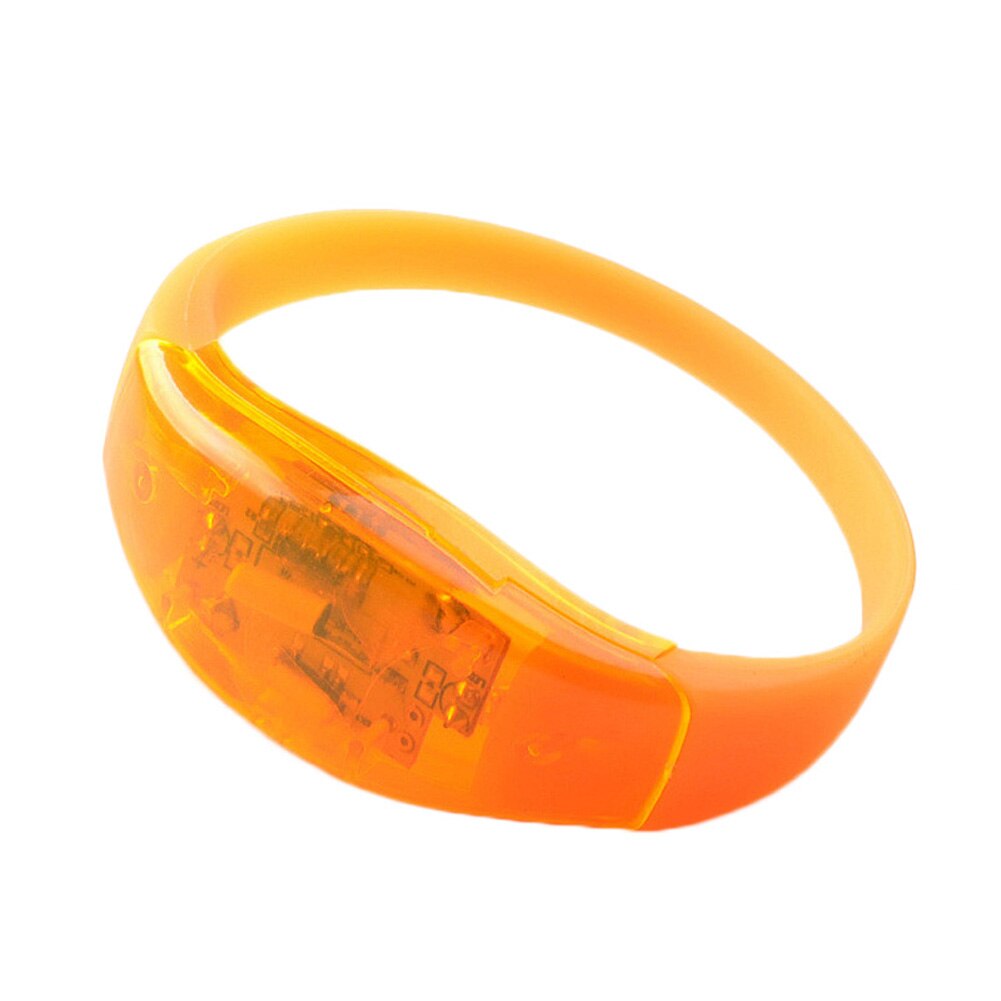 Unisex Sound Controlled Led Light Up Armband Activated Gloed Flash Siliconen Bangle Voor Festival Party FEA889