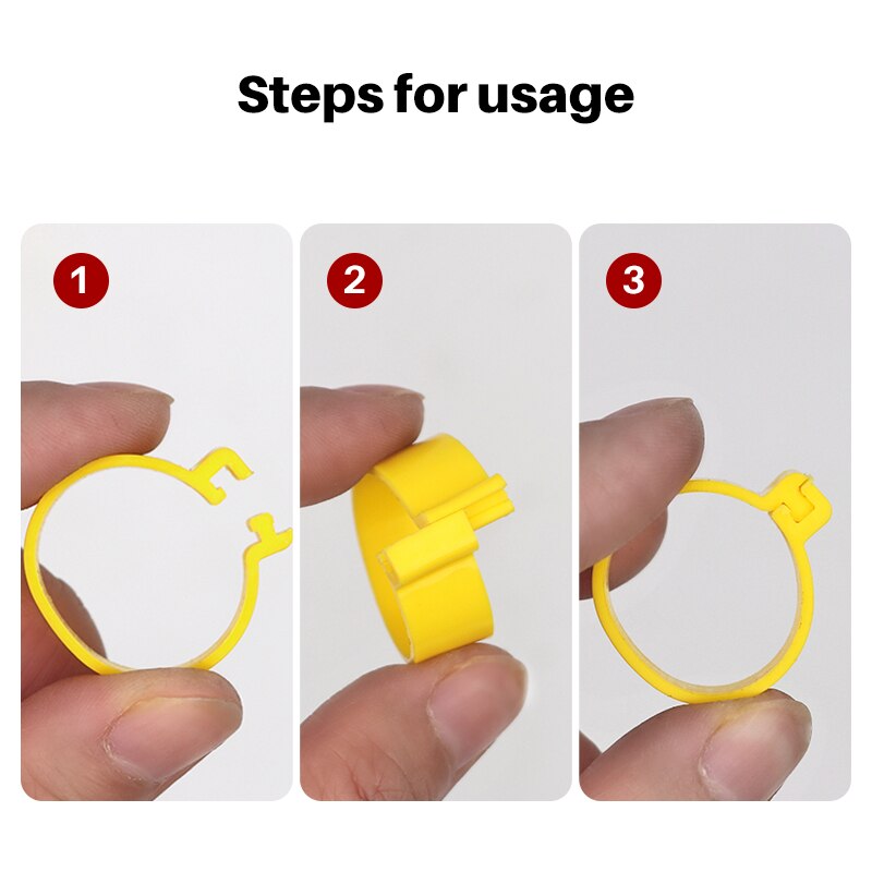 200 Stuks Kip Voet Ringen 20Mm Pluimvee Been Digitale Label Gesp Ring 6 Kleuren Zonder Woorden Plastic Kuiken Eend gans Apparatuur