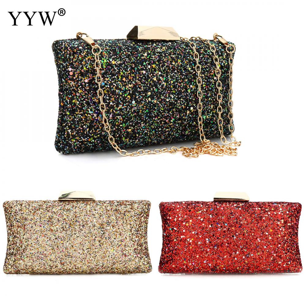 YYW Pailletten Schouder Plastic Handtas Mode Clutch Bag Mooie Avondtasje Voor Vrouwen Bolsos De Fiesta Para Mujer