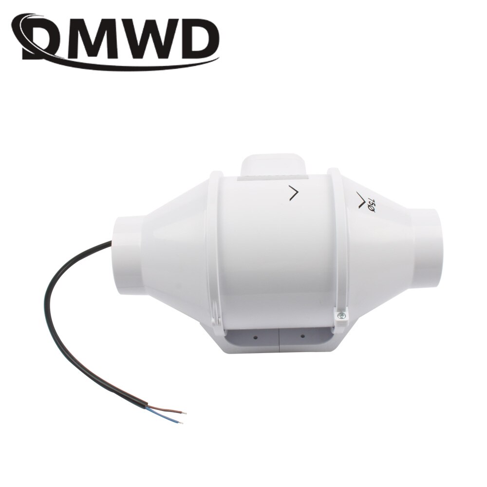 DMWD Electric Exhaust Fan 3 inch mini Round pipe Ventilation Fans 3" Bathroom Kitchen Toilet booster 2 two speeds Mute exhauster