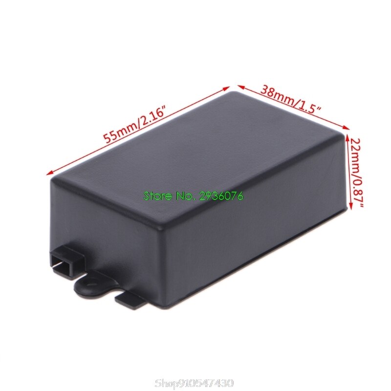Waterproof Plastic Electronic Enclosure Project Box Black 65x38x22mm Connector N04 20: 65x38x22mm
