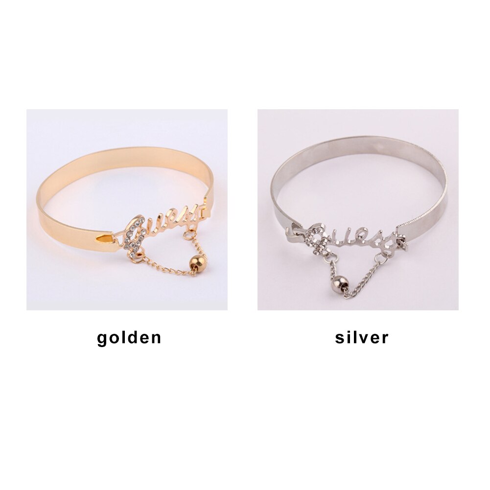 Rhinestone Decor Stylish Hand Chain Ring excellent workmanship Elaborate Love Exquisite Bracelet Accessory