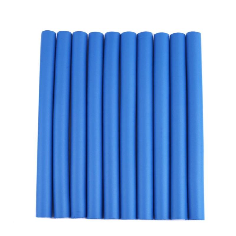 10pcs Hair Curling Curler Magic Air Hair Rollers Soft Foam Bendy Twist Magic Flexi Rods Styling Hair Sticks Tool Random color: 2cm