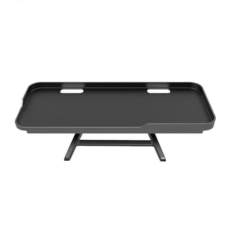 Verstelbare opvouwbare desktopstandaard voor tv-scherm Computermonitor Router Set-Top Box Speler Kantoor Thuis Opbergplank Organizer: Black