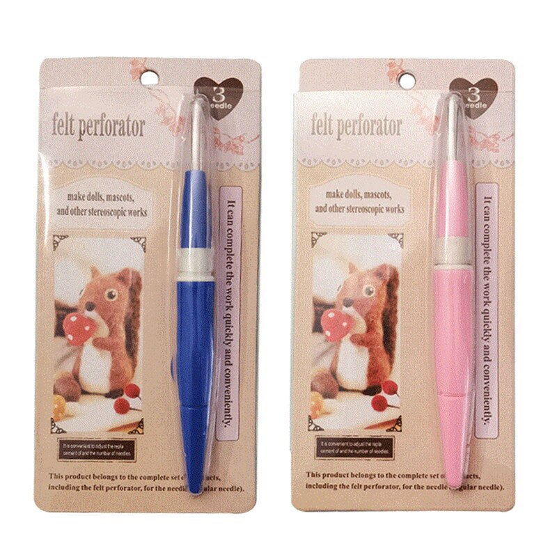 Wool Felt Poke Pin Needle Pen Poking Tools For Wool Felting Replace Needles DIY Needlwork Craft Accessories Multi Needle Stitch