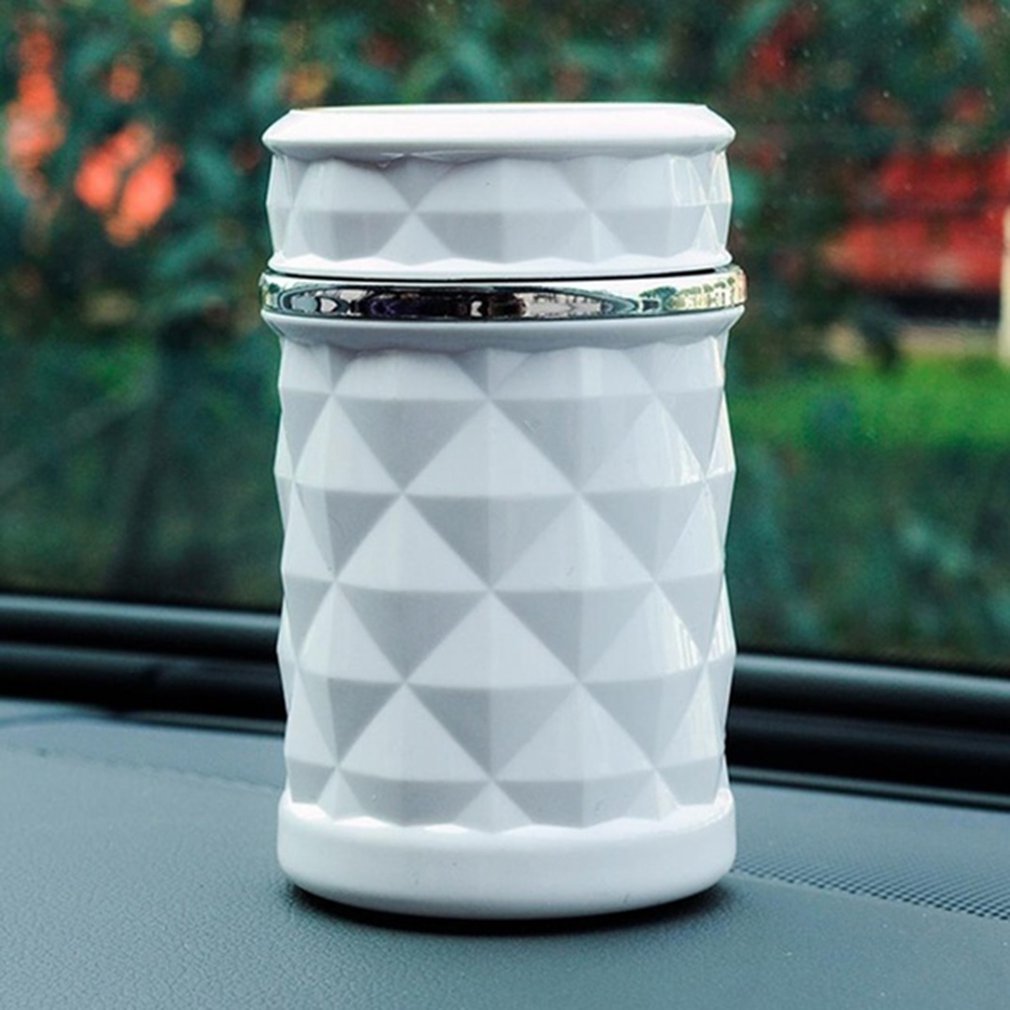 Universele Auto Asbak Asbak Voertuig Creatieve Auto Interieur Asbak Draagbare Metalen Asbak Met Cover Lampen