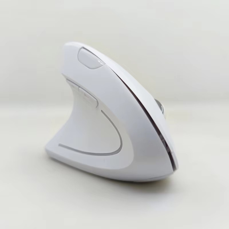 2.4G Wireless Pink Mouse Left Handed Vertical Ergonomic Computer Gaming Mause USB Optical 1600 DPI 5D Gamer Mice For PC Laptop: GRAY