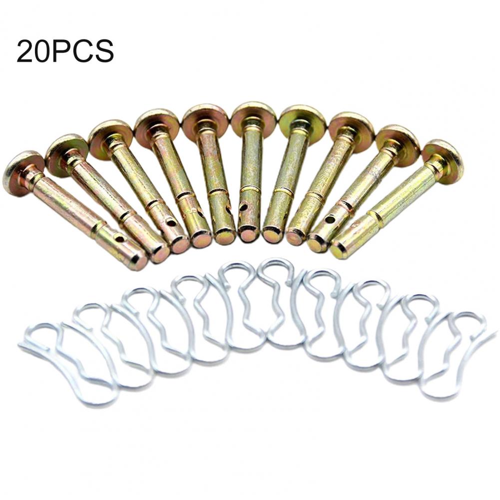 Kit de goupilles de cisaillement, haute densité, Anti-flexion, pour souffleuse à neige, en métal, 20 pièces: Default Title