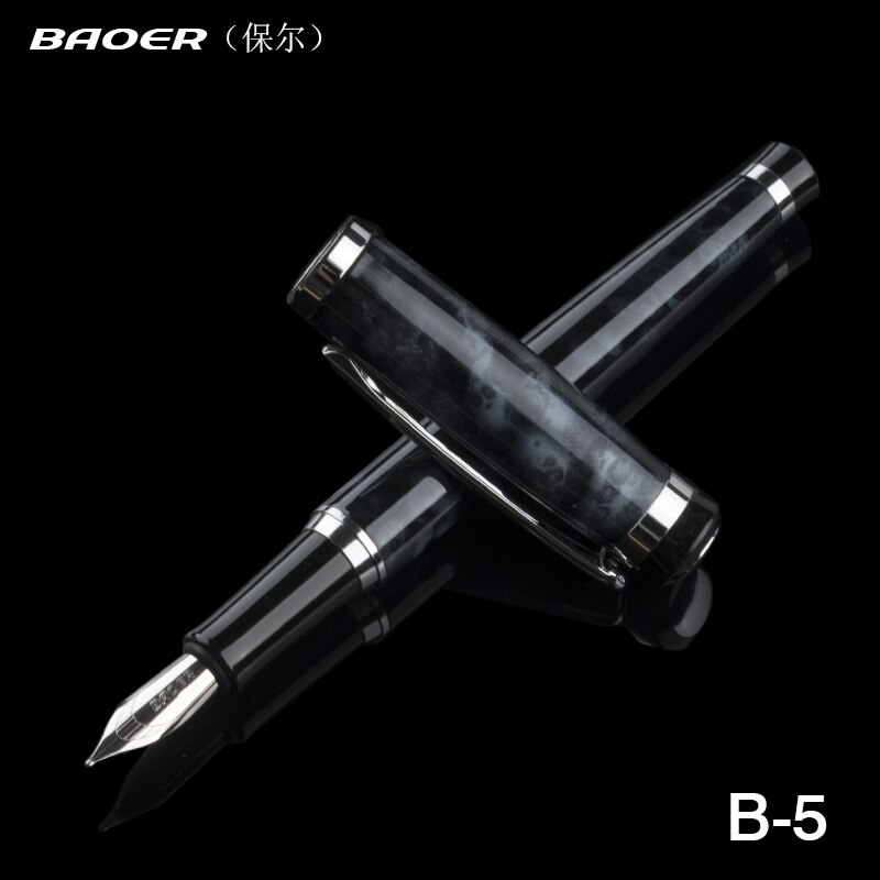 Baoer 508 schrijfpen met medium penpunt, luxe pennen, school, kantoor, metalen vulpen, caneta kantoorbenodigdhedenpen