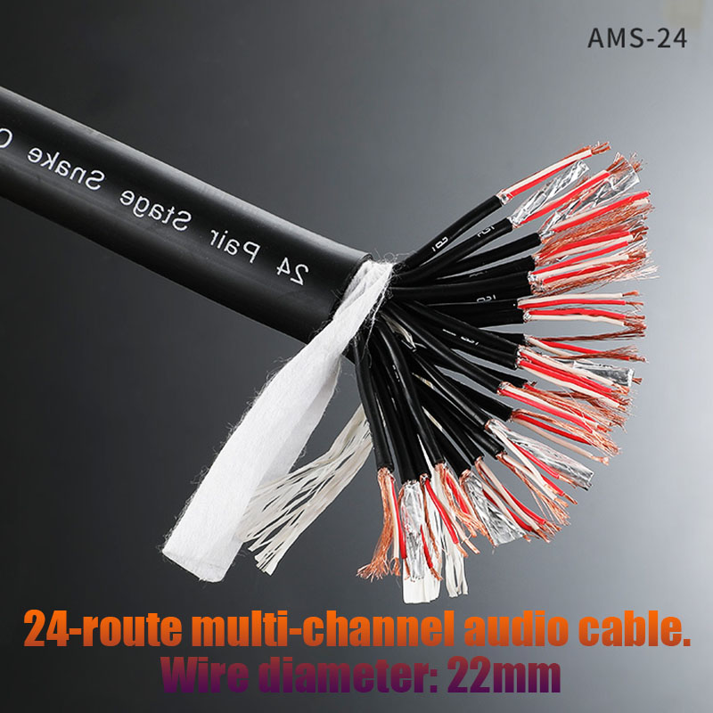 1/2/3/4/5/6-10m XLR Microfoon Kabel 2/4/8/12/16/24 meerkanaals Kabel Audio Luidspreker Podium Signaal Multicore Kabel: green / < =0.5m
