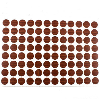 96Pcs/Sheet Pvc 15Mm Zelfklevende Decoratieve Films Meubels Schroef Cover Caps Stickers Hout Ambacht Bureau Kast ornament: 14