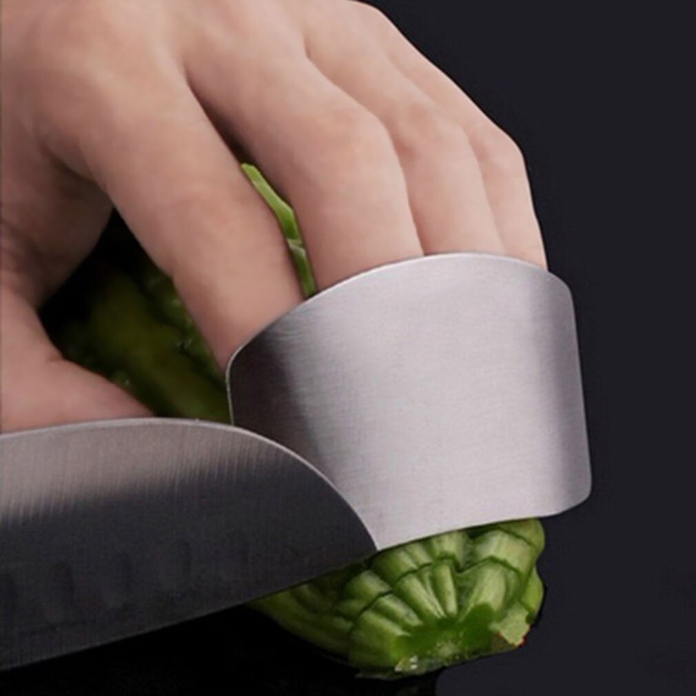 1 stks Vinger Guard Beschermen Vinger Chop Safe Slice Rvs Keuken Hand Protector Mes Snijden Vinger Bescherming Gereedschap