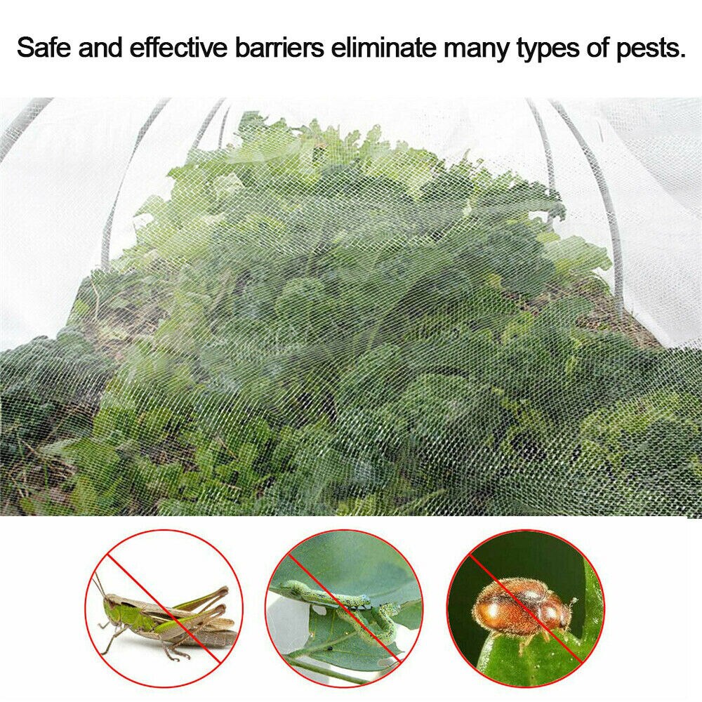 Insect Bird Barrier Netting Mesh Mosquito Garden Bug Net Plant Cover for Vegetables Plant Fruits Flower Protection 3x3m 10x10ft