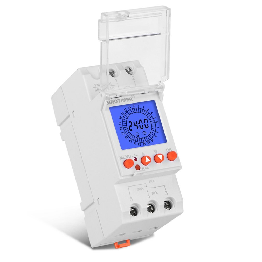 TM929 Series 24-hour Analog Timer 85-265V Backlight Display 96 Times 15 Mins With Battery Analog Timer