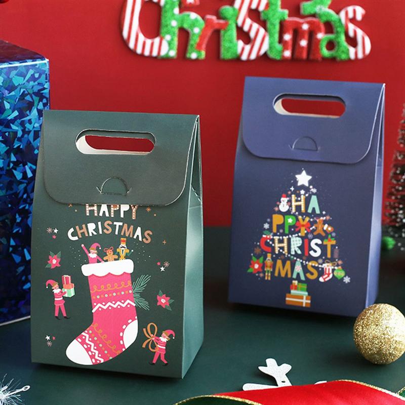 12 stuks kerstzakjes snoepverpakkingen opbergzakken zakjes willekeurige stijl