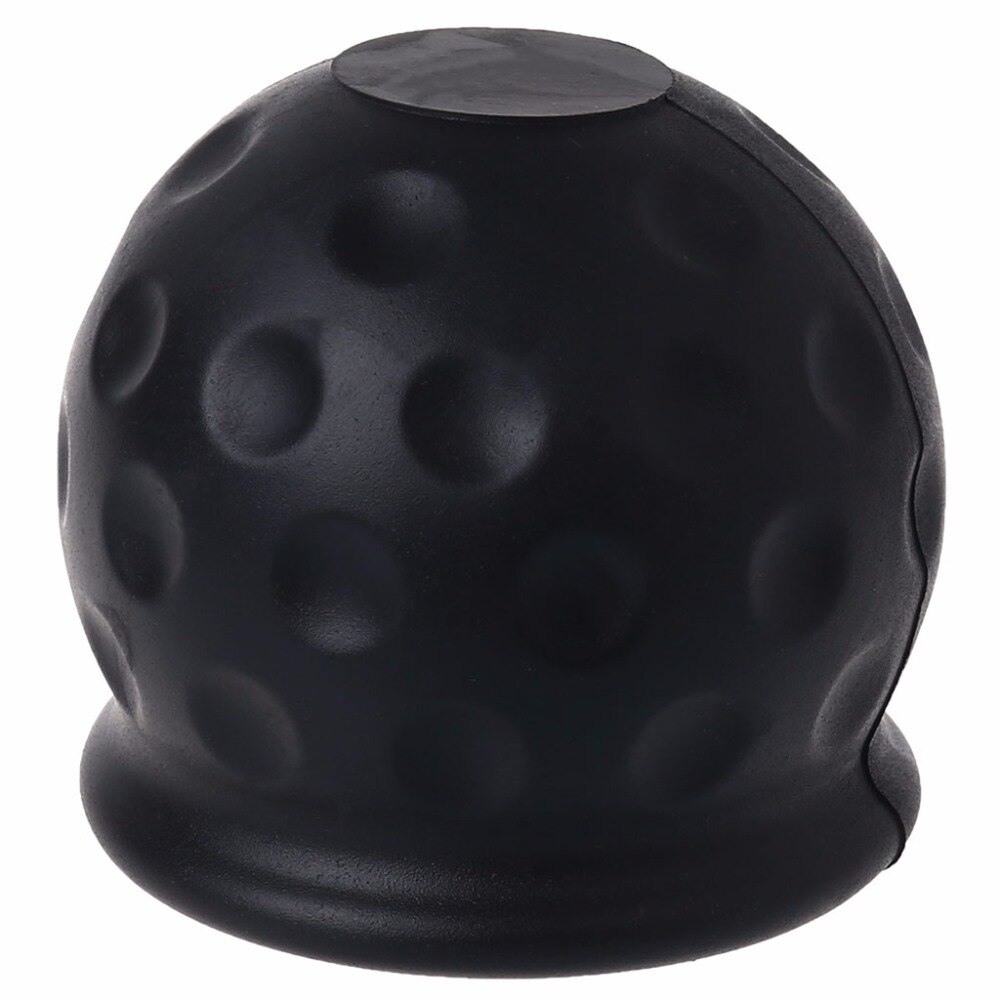 1pc yleiskäyttöistä 50mm kumia vetokoukun kuulakansi vetokoukku asuntovaunun perävaunun suojakotelo musta  c45