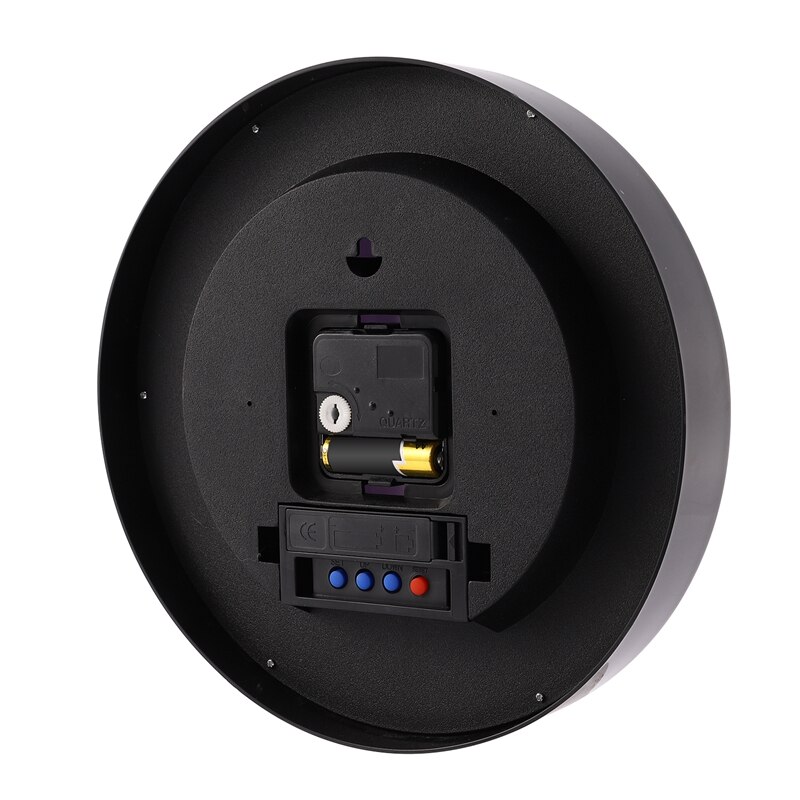 Temperature Display Wall Clock Modern Digital Plasitc Clock Quartz Horloge Retro Relogio de Parede