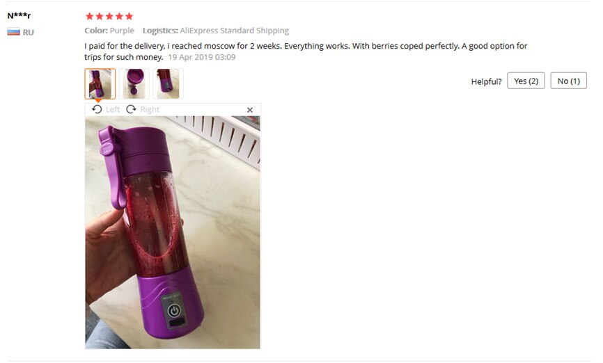 Portable Blender Bottle USB Fruit Mixer Cup Mini Juicer Blender Machine Smoothie Maker Blenders Juice Extractor Baby Food Maker