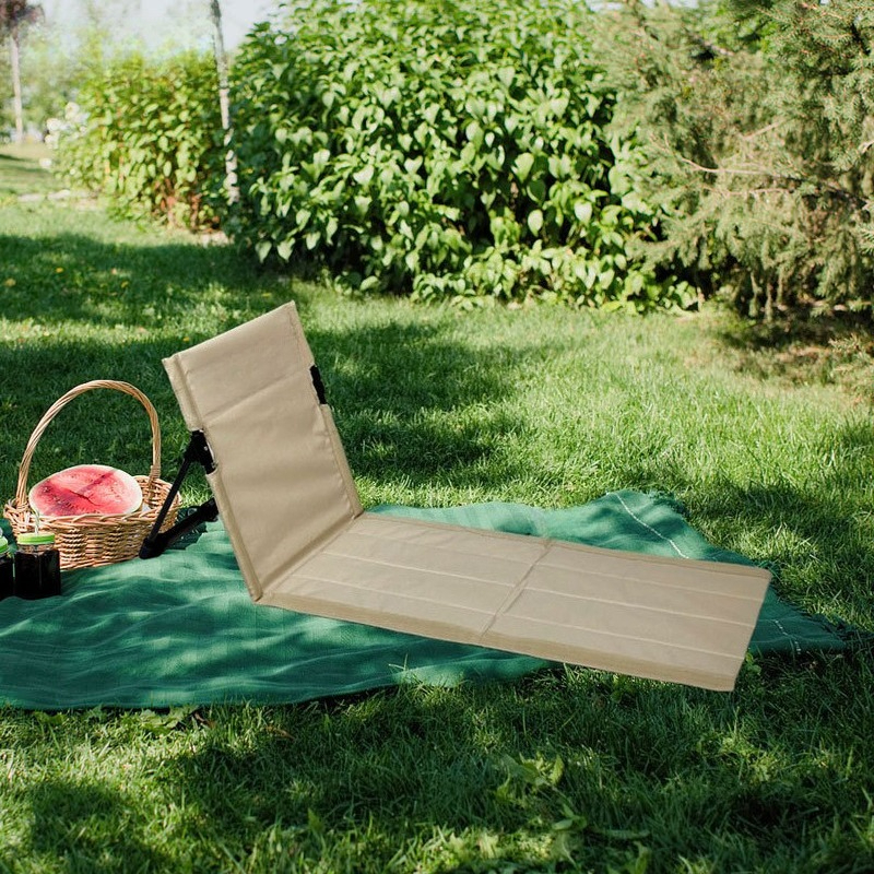 Chaise d'extérieur, poteau de support en alliage d'aluminium, chaise de pelouse, chaise pliante étendue portable de camping pour plage paresseuse, chaise de pelouse