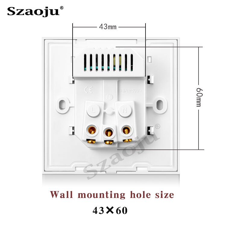 Szaoju Wall USB Power Socket, Many style Panel, Bedroom socket,AC 110V-250V 16A Wall Embedded, Double usb EU Standard Outlet
