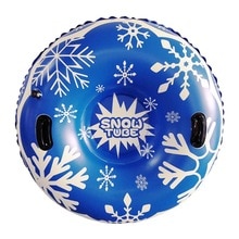 Cercle de Ski gonflable couleurs classiques et Simple Durable hiver planche de Ski en plein air pour enfant adulte accessoire de Ski: Bleu