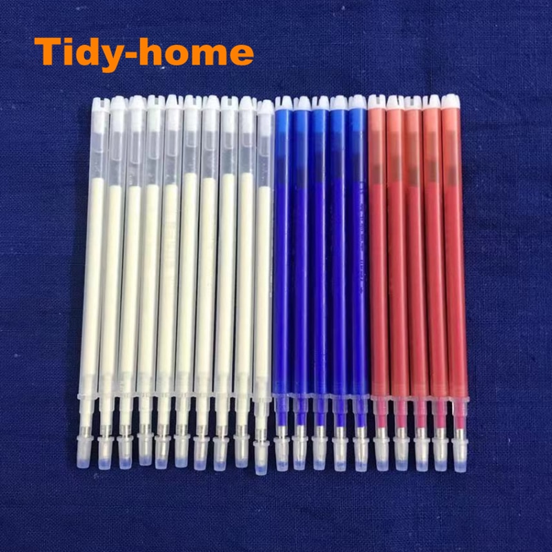 20 Stks/pak Warmte Uitwisbare Markering Pen Hoge Temperatuur Verdwijnende Pen Borduren Tekening Pen Refill Voor Stof Leer: Mixed Color A