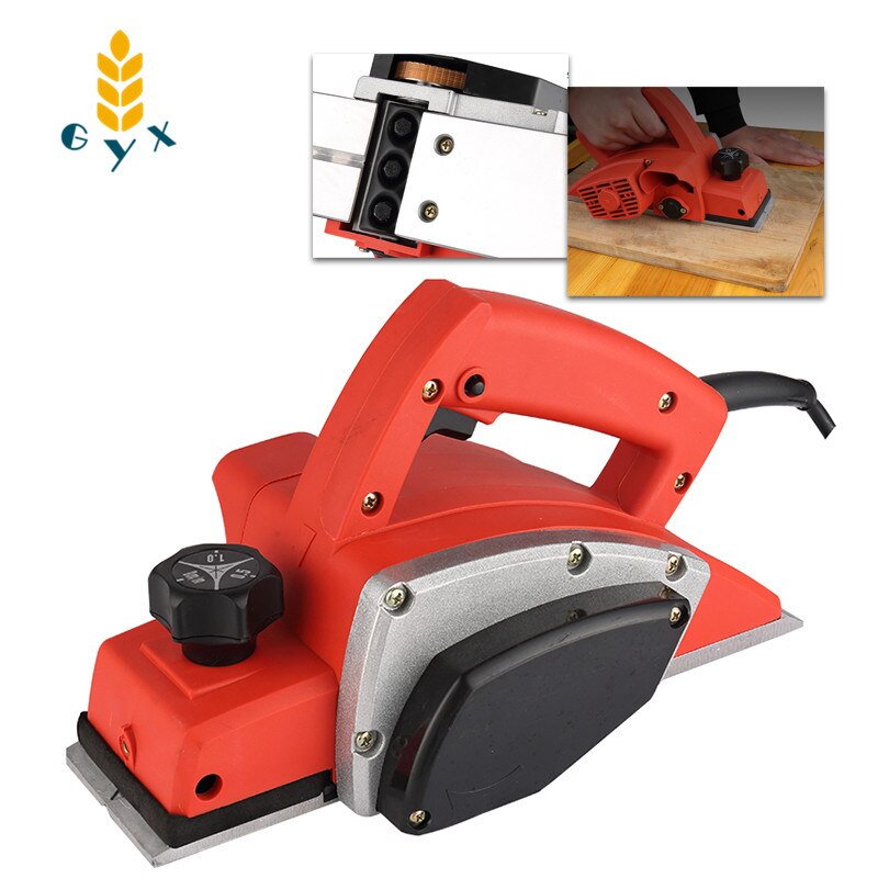 portable electric planer woodworking planer household small desktop multi-function press planer wood mechanical push planer