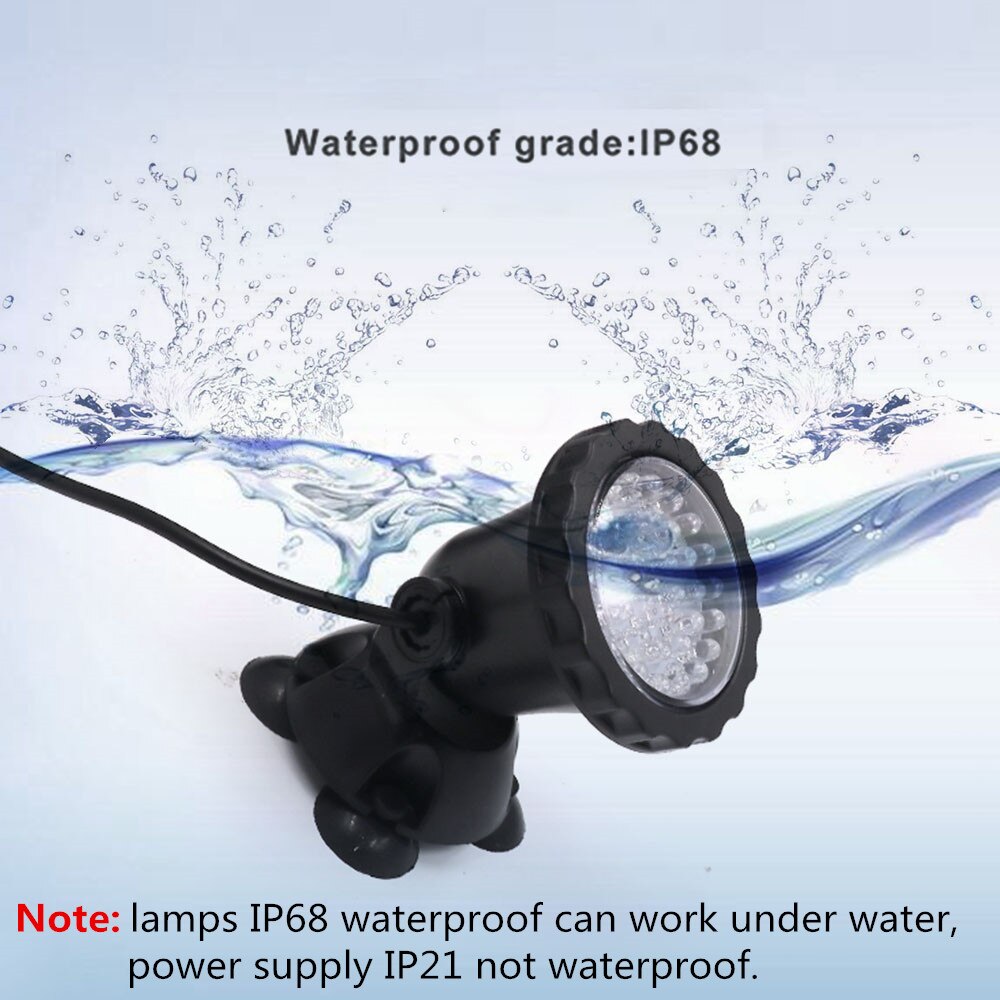LED Unterwasser Lichter Wasserdichte Lampe RGB 36leds Unterwasser Spot Licht für Schwimmbad Brunnen Teich Wasser Garten Aquarium