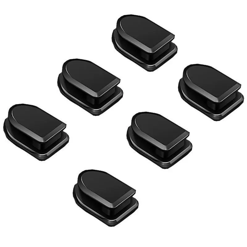 Nowe haczyki samochodowe Organizer do przechowywania kluczy USB do słuchawek 1/2/6szt Samoprzylepny wieszak ścienny Automatyczne klipsy mocujące: Pomarańczowy