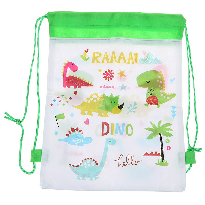 Cartoon Dinosaurus Trekkoord Tassen Kids Koord Rugzak Baby Kleding Kleding Kinderen Organizer Pouch Waszak