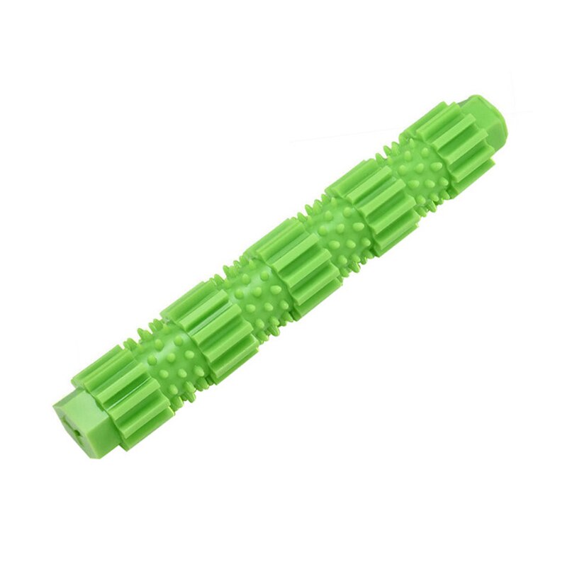 Goma de juguete para masticar para perros pequeños, juguetes de Limpieza de dientes para mascotas, mascarillas agresivas, juguetes dispensadores de comida para cachorros: 25cm-green