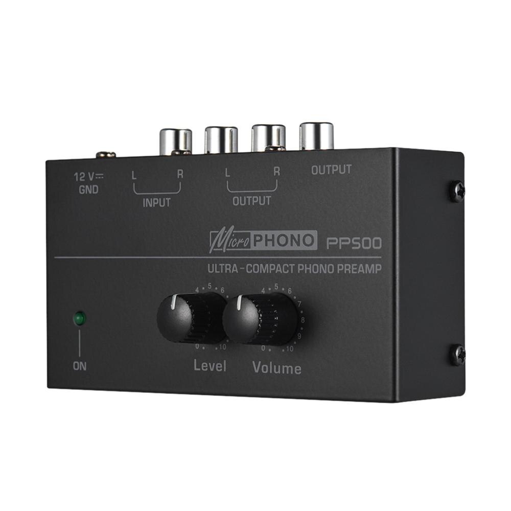 Pré-amplificador com pp500, controle de volume de nível, para mesa giratória de vinil