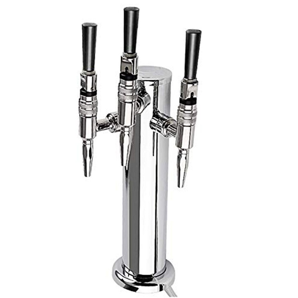 TTLIFE Stainless Steel Draft Beer Dispensing Nitrogen Nitro Tap , Stout Beer Faucet,coffee tap with Black Handle