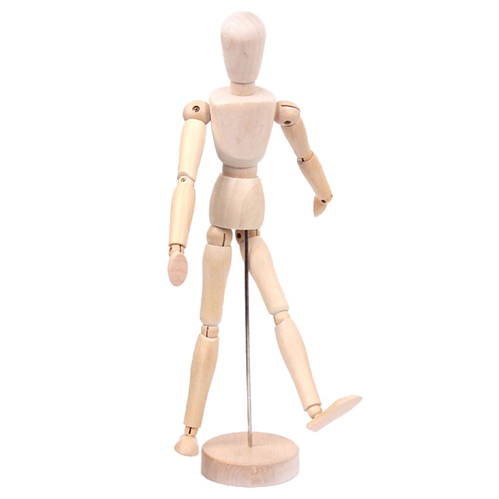 Figura articulada de madera para artista, maniquí para pintar, dibujo, boceto, decoración, 1 unidad