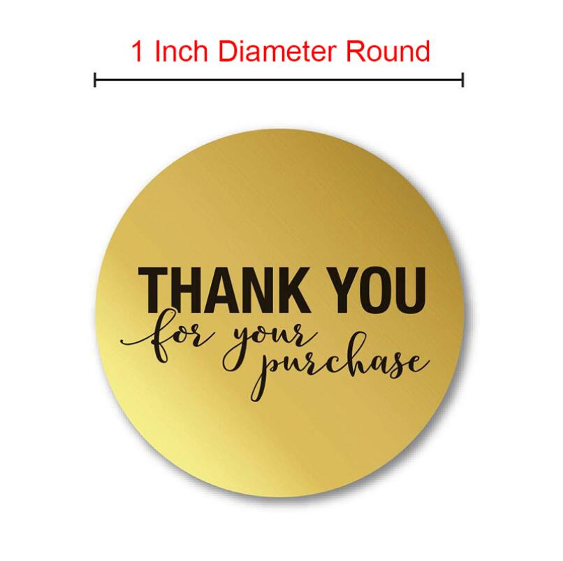 DHL or FEDEX 20 roll Round Gold Silver THANK YOU Stickers seal labels 500 Labels stickers Bicycle sticker