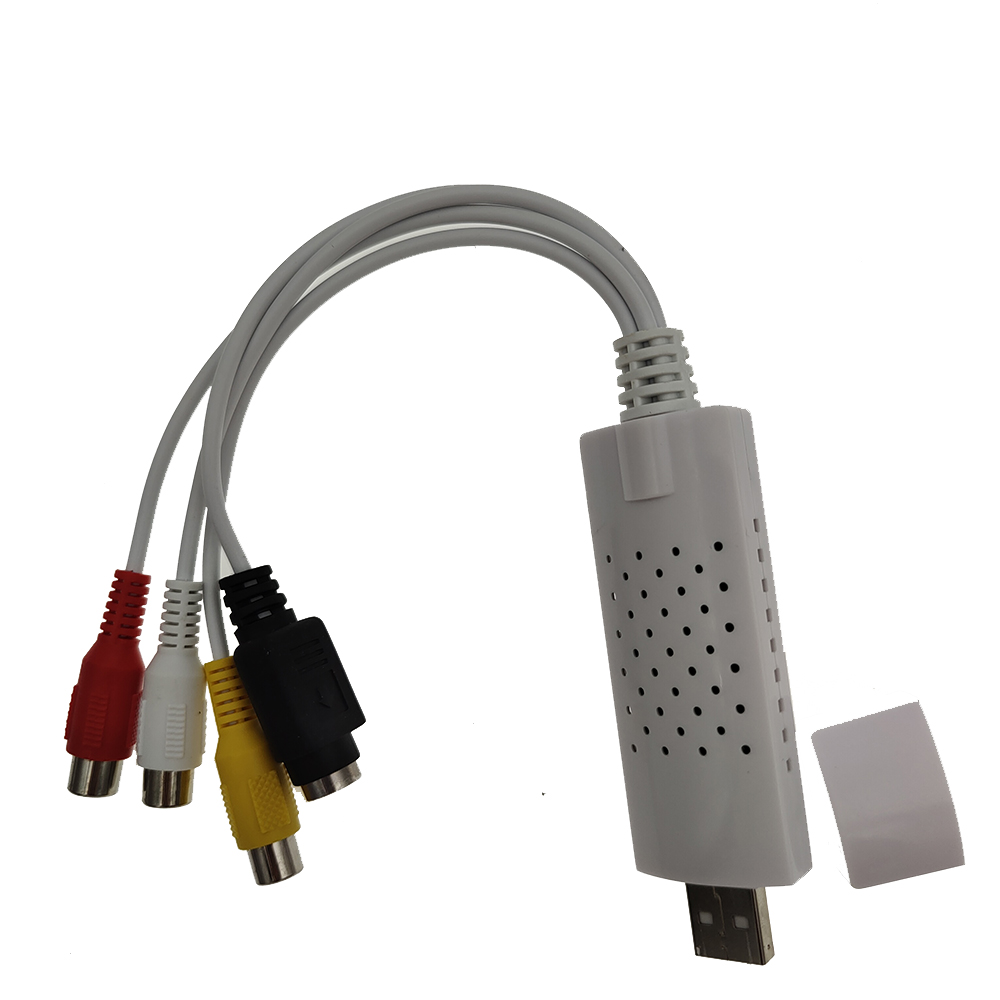 VHS zu Digital Video Audio Capture Card Konverter USB 2.0 4Ch Analog S-Video Adapter Audio TV DVD VHS Video Grabber: WEISS