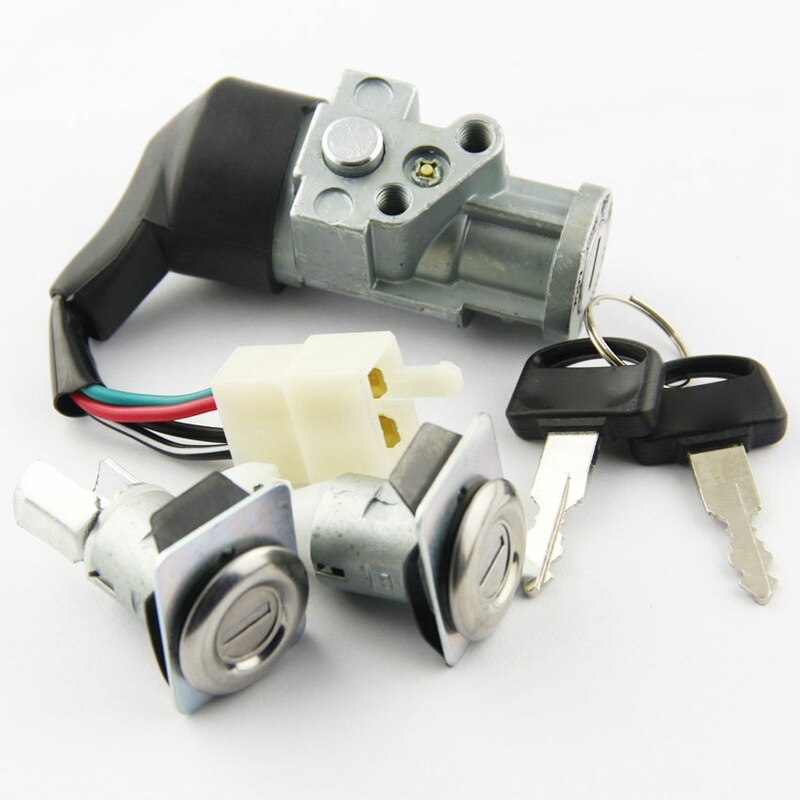 Auto-onderdelen Elektrische Deurslot Contactslot Past Voor Honda CH80 Elite 1985-2007 Contactslot Lock Set 35010-GV4-901