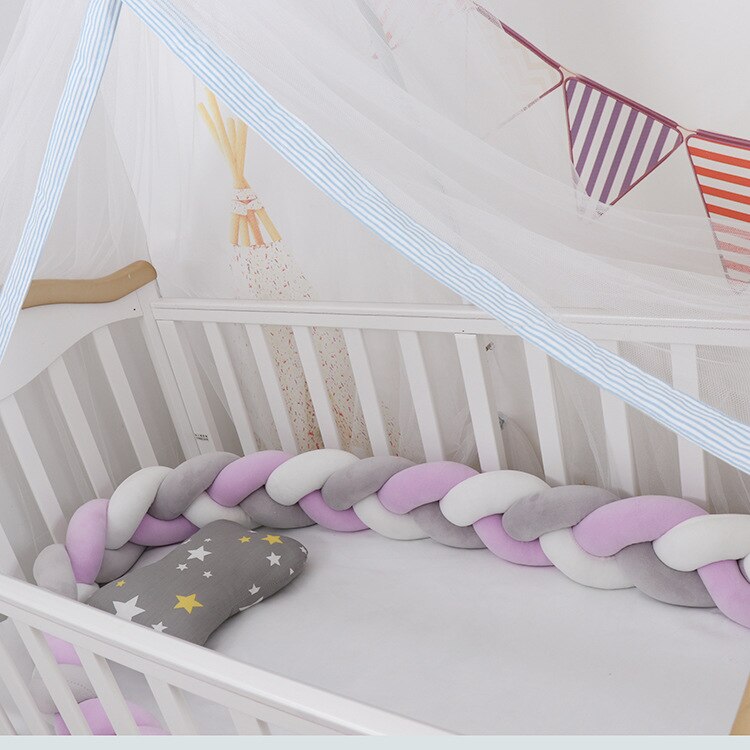 3M di Lunghezza Del bambino Decorazione Della stanza Culla protettore Cuscini di Protezione Del bambino angolo Di Collisione Sicurezza Passeggino Biancheria Da Letto Culla: 3