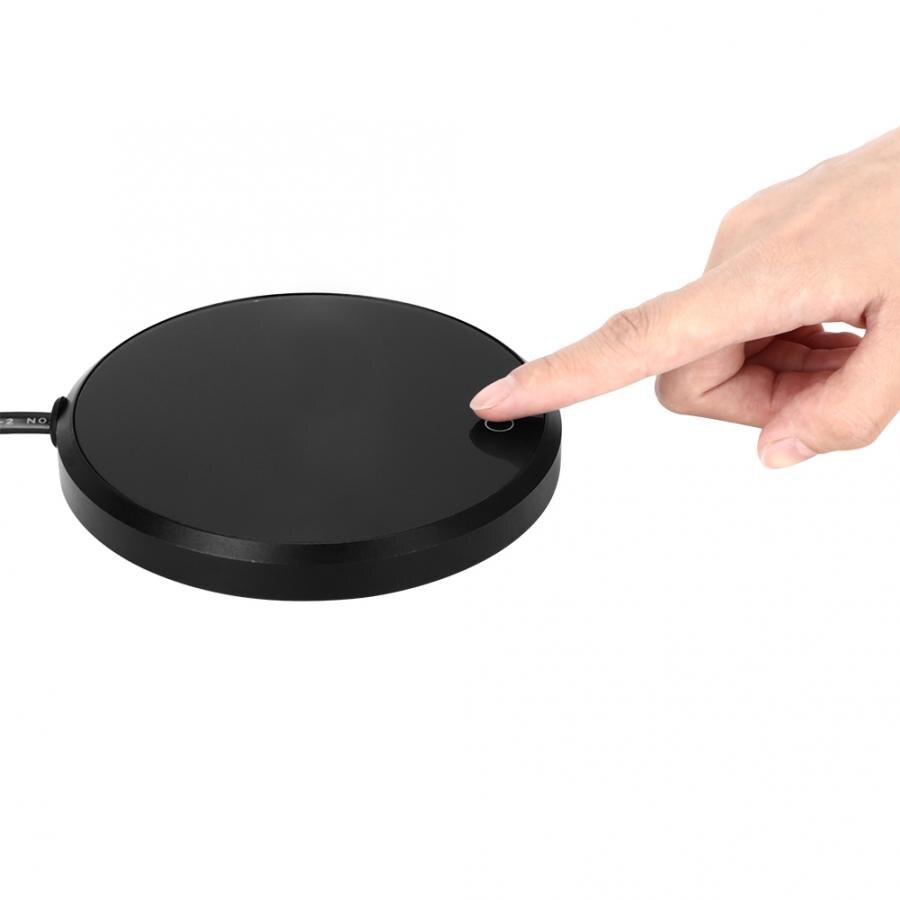 Base de aislamiento de calefacción táctil inteligente, 15W, tetera de cristal, calentador de café, tazón taza, calentador para el hogar, oficina, té de la leche, almohadilla de calefacción de agua