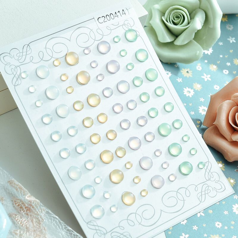 YPP CRAFT Transparent Clear Stone Stickers for Scrapbooking DIY Crafts Card Making