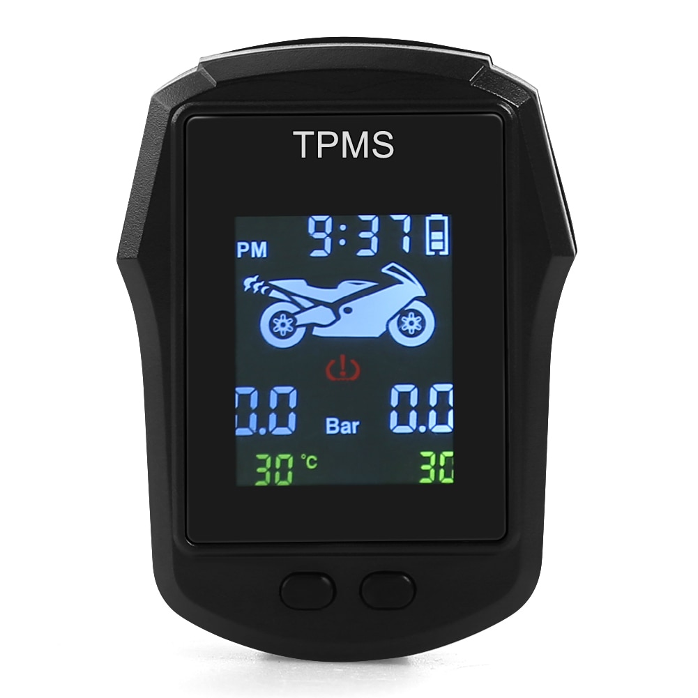 Waterdichte Motorfiets Tpms Motor Elektrische Fiets Band Band Pressure Monitoring Systeem Met Externe Sensoren