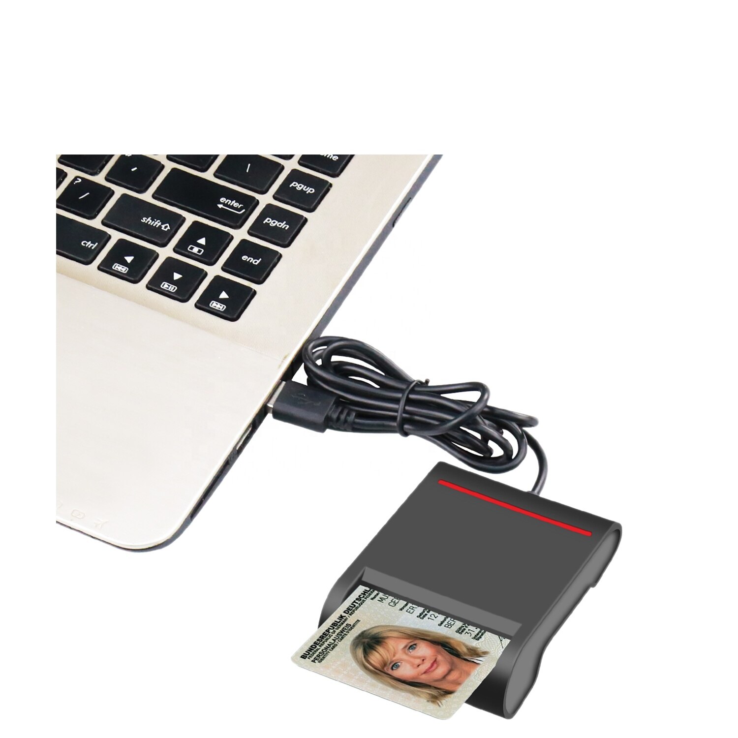 ISO 7816 USB IC Smart Chip Card Reader Writer with PC/SC CCID Protocal DCR30