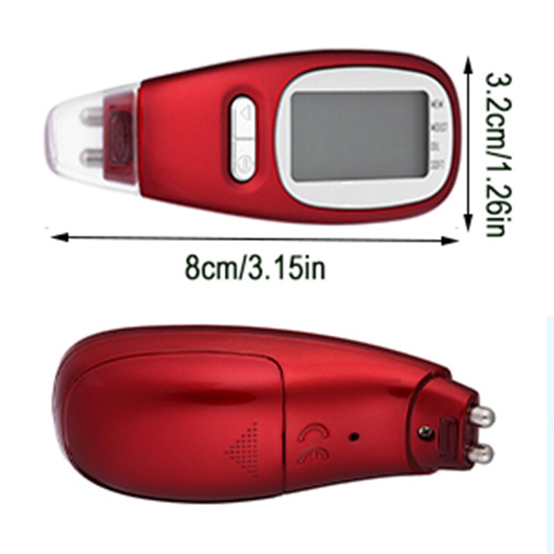 Anself Skin Digital Lcd Facial Body Skin Moisture Oil Tester Handheld