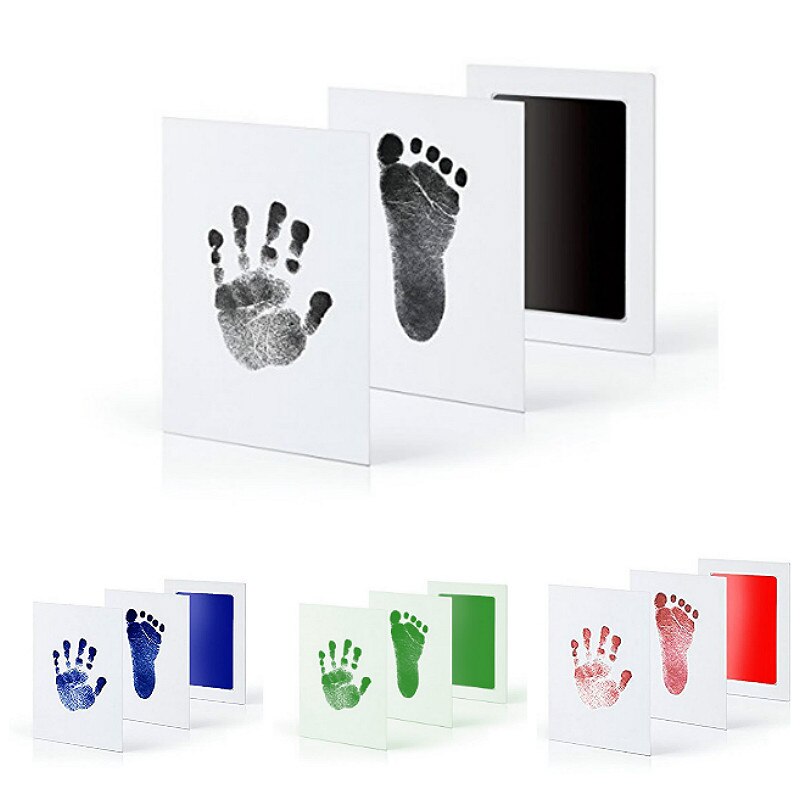 Kit d&#39;empreintes digitales Non toxiques pour bébé, sans encre, tampons encreurs sans contact, Souvenir pour -né, de 0 à 6 mois