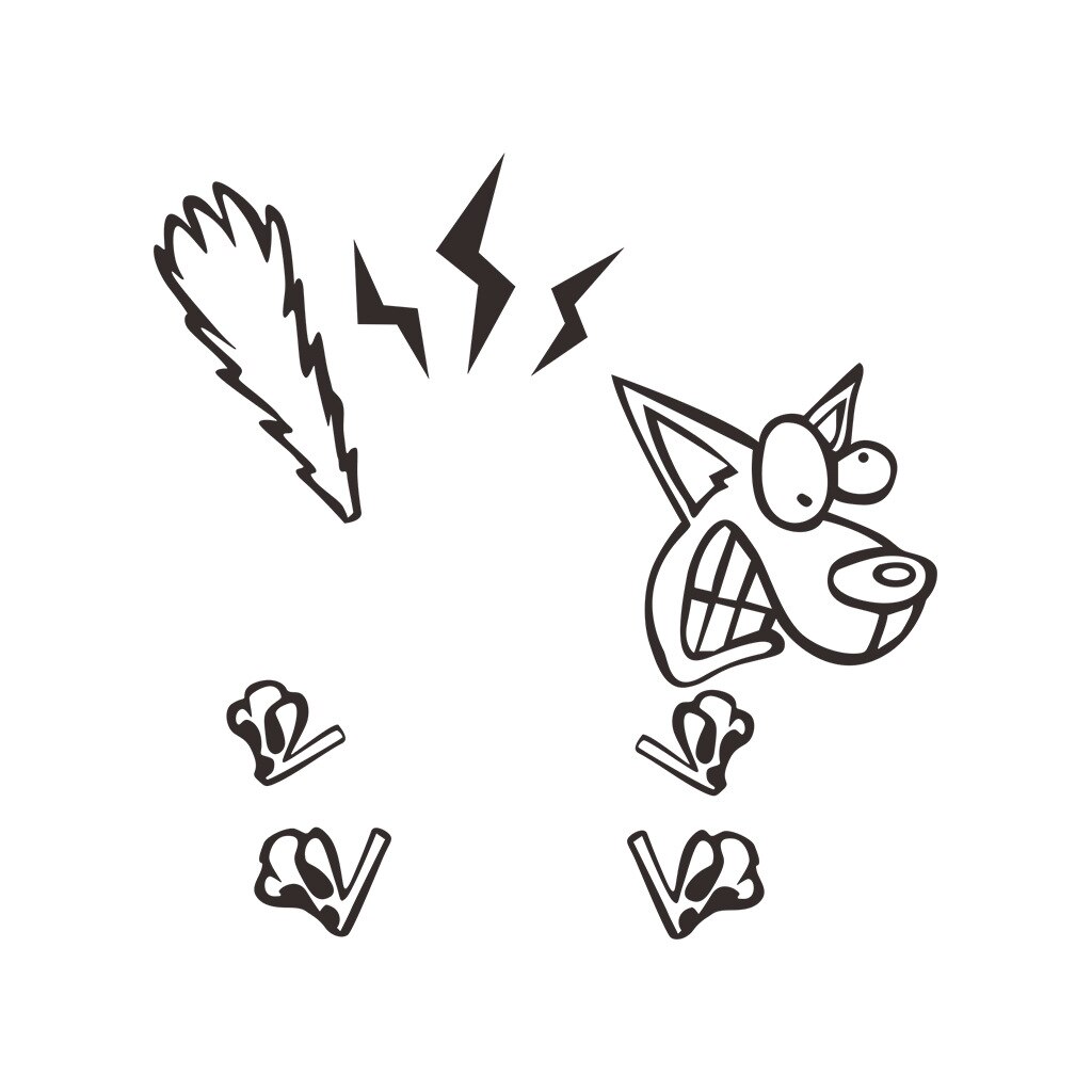 2022 Switch Stickers Elektrische Schok Hond Print Schakelaar Decoratieve Stickers Muurstickers Is Uw Decoratie: 3pc